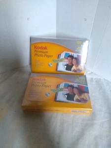Kodak Premium Photo Paper Borderless 100 Sheets 61 lb High Gloss  4" x 6" Lot 2 - Picture 1 of 2