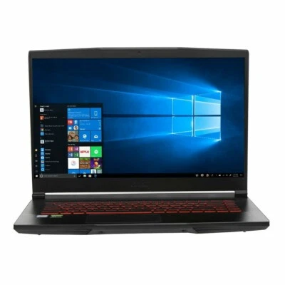 MSI GF63 Thin 15.6" Gaming Laptop 9th Gen i7 GTX 1650 Ti MAX-Q 512GB SSD W10H - Image 1 of 4