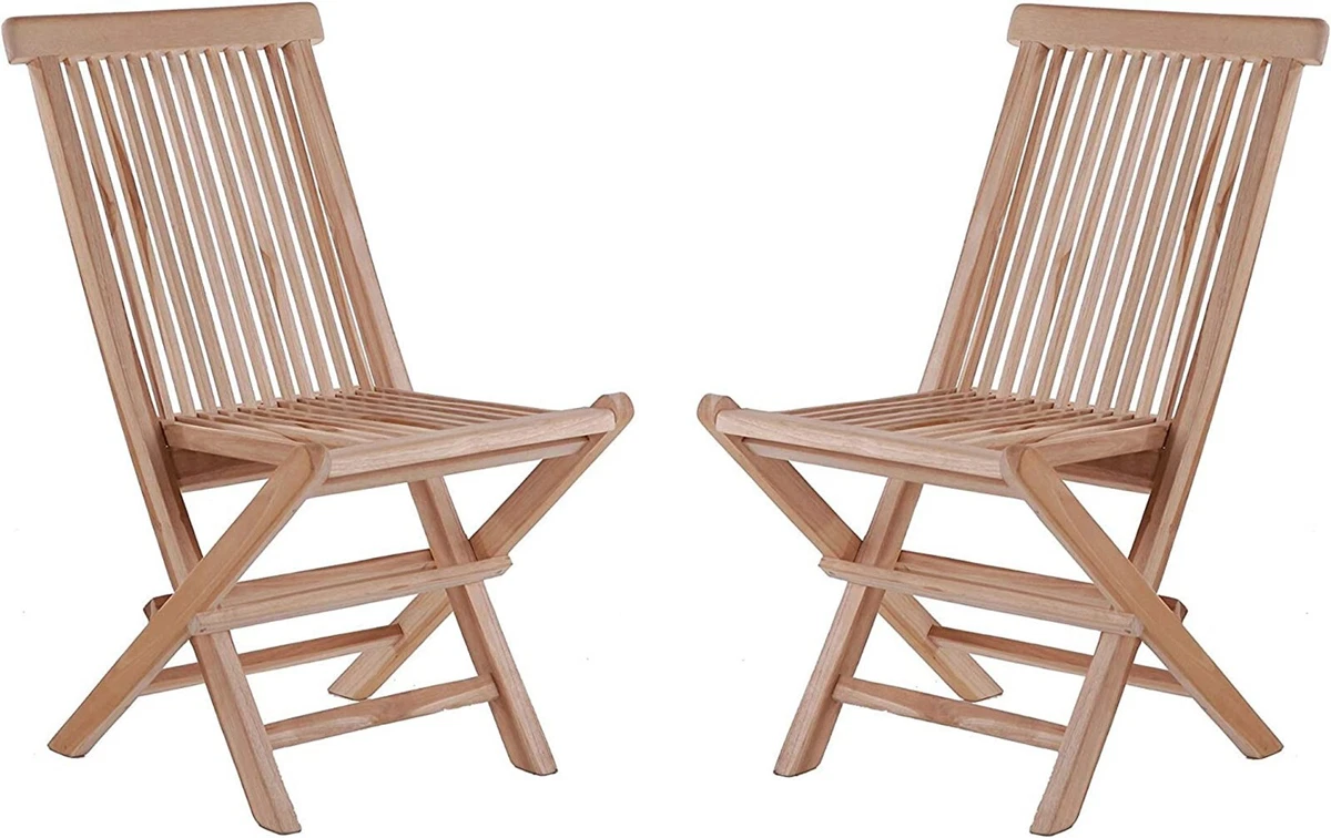 6x Akazienholz Klappstühle Von VidaXL – Gartenstühle Faltbar, 91 Cm Hoch, Massivholz