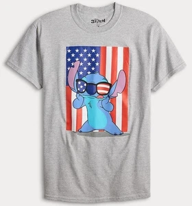 DISNEY - Lilo & Stitch Herren Größe X-LARGE Americool Grafik T-Shirt - Bild 1 von 2