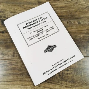 Briggs And Stratton 14Fbp 14R6 Engine Operators Service Repair Parts Manual Bs - Picture 1 of 7