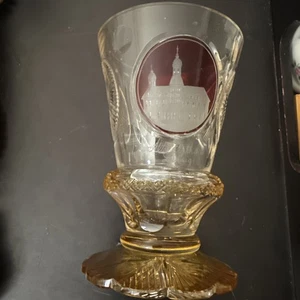 Vintage German Altes Rathaus Crystal Bohemian Glass Historical Monuments - Picture 1 of 13