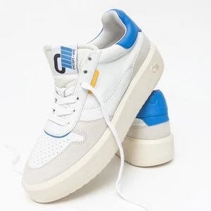 OnCept NYC Praga Tenis Blanco Nube Plataforma Tenis Cuero Gamuza - Imagen 1 de 11