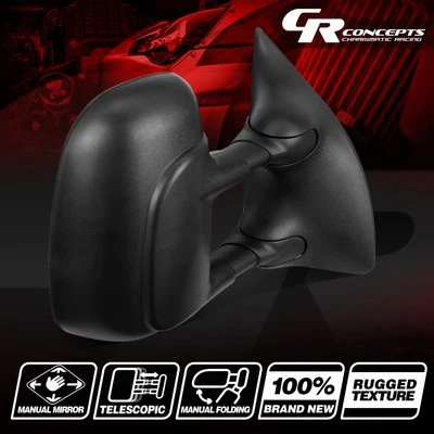 RIGHT MANUAL ADJUSTMENT TOWING MIRROR FOR 1999-2007 FORD F250-550 SUPER DUTY Foto 1 de 4