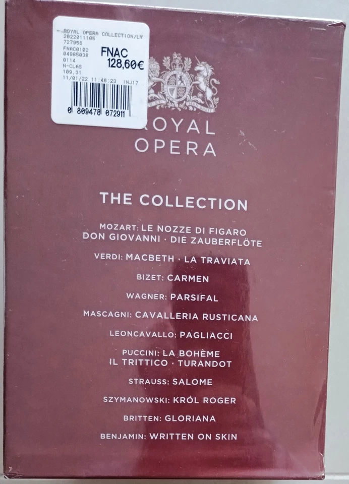 ROYAL OPERA THE COLLECTION 18 BLU-RAY SET sous blister - Photo 1/4