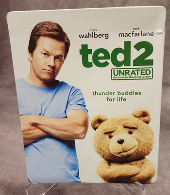 Ted 2 (Blu-ray/DVD, Steelbook, Unrated 2015) Seth MacFarlane Comedy Drama Foto 1 de 4
