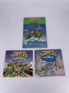 Vin Teenage Mutant Ninja Turtles Bücher „First Battle“ & „Stump Asteroid“ Red Herr - Bild 1 von 2