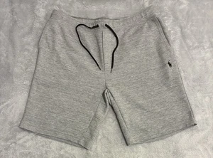 Polo Ralph Lauren Shorts Mens XL Tech Fleece Gray Double Knit Preppy Joggers - Picture 1 of 12
