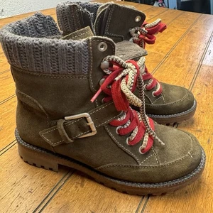 Bos. & Co. Botas con Cremallera Lateral para Mujer 37 EE. UU. 7,5 Exterior Gamuza Cuero Colonia - Imagen 1 de 11