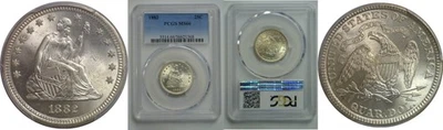 1882 Seated Liberty Quarter   PCGS MS-66 - Image 1 of 3