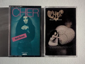 CHER Cassette Tape Lot/2: Half Breed, Heart Of Stone - Picture 1 of 6