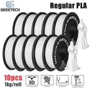 10kg Geeetech PLA Filament 1,75 mm 1kg / rolka Biały PLA Drukarka 3D Filament DE - Zdjęcie 1 z 10