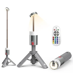 Camping Light , Telescopic Camping Lantern Rechargeable with 15 Color Tempera... - Picture 1 of 7