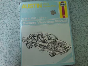 AUSTIN MONTEGO 2.0ltr MG & VDP 1984-87' Haynes Workshop Manual - Picture 1 of 1