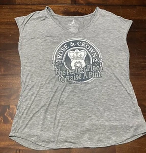 Disney Parks Rose & Crown Epcot World Showcase ärmelloses Damen T-Shirt Gr. S - Bild 1 von 5