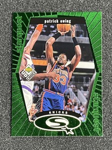 1998-99 UD CHOICE STARQUEST GREEN Patrick Ewing Knicks Mint #SQ18 Insert