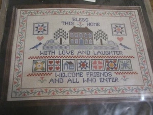 JANLYNN LOVE AND LAUGHTER COUNTED CROSS STITCH KIT - Picture 1 of 3