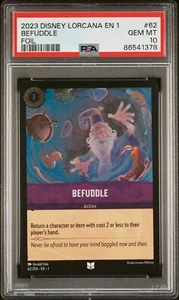 Disney Lorcana The First Chapter Befuddle 62/204 Lámina PRE-ERRATA Error PSA 10 - Imagen 1 de 1