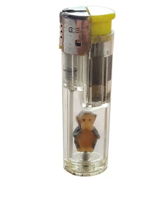 Raro G.E.I. Novedad Mono "Speak No Evil" Gas Butano Encendedor Piezas/Reparación Foto 1 de 4