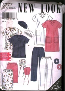 6777 Vintage New Look Patrón de Costura Misses Uniforme Pantalones Falda Prenda para el torso Vestido - Imagen 1 de 2