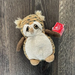 Russ Berrie Luv Pets Spotto Spotted Owl Beanie Plush Lovey Toy #3056 - With Tags - Picture 1 of 6