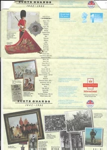 UNITED KINGDOM - Scots Guards 1992 commemorative Aerogramme, Mint - Picture 1 of 1