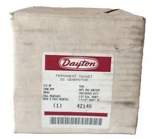 Dayton 4Z140 90 V DC 1800 RPM 1/8 HP Permanent Magnet DC Motor - Picture 1 of 4
