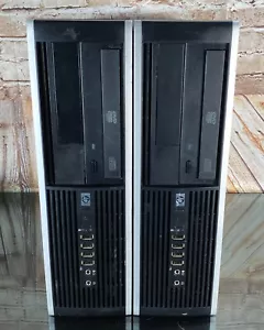 (2) HP Compaq 8000 Elite SFF E8500 Intel Core2 3.16GHz 4GB 160GB HDD No OS w/AC - Picture 1 of 10