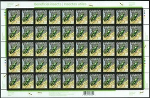 Canada sc#2407 Beneficial Insects: Assasin Bug, Pane of 50, Mint-NH - Picture 1 of 2