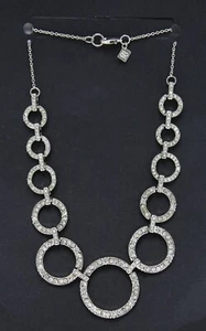 Nuevo Collar Anillo Plata Estrás de Banana Republic #BRN44 - Imagen 1 de 2