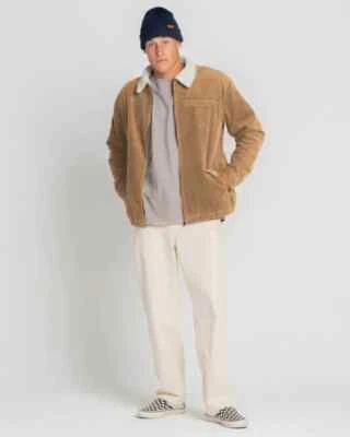 RUSTY Coup Cord Mens Jacket - Beaver Brown - sizes M & XL - RRP $169.99 - image 1 of 4