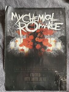 Rare/vintage small My Chemical Romance promo poster for The Black Parade is Dead