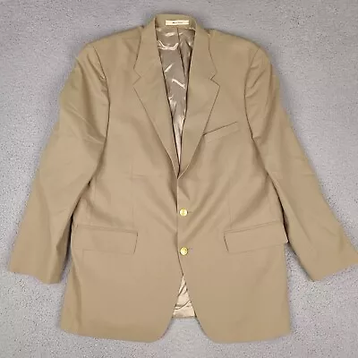 Vintage Chaps Ralph Lauren Blazer Mens 46T Brown Tan Wool Sport Coat Jacket - Image 1 of 4