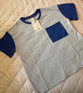 💙 H&M T-Short Edad 3-4 Años Azul Real Azul Claro Mangas Cortas Verano Primavera - Imagen 1 de 4