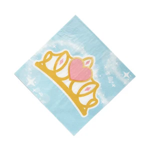 Fun Express Princess Crown Luncheon Napkins - 16 Pc - Picture 1 of 1