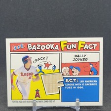 2005 TOPPS BAZOOKA (BB) Wally Joyner SP "FUN FACT" BAT RELIC CHASE CARD #FF-WJ