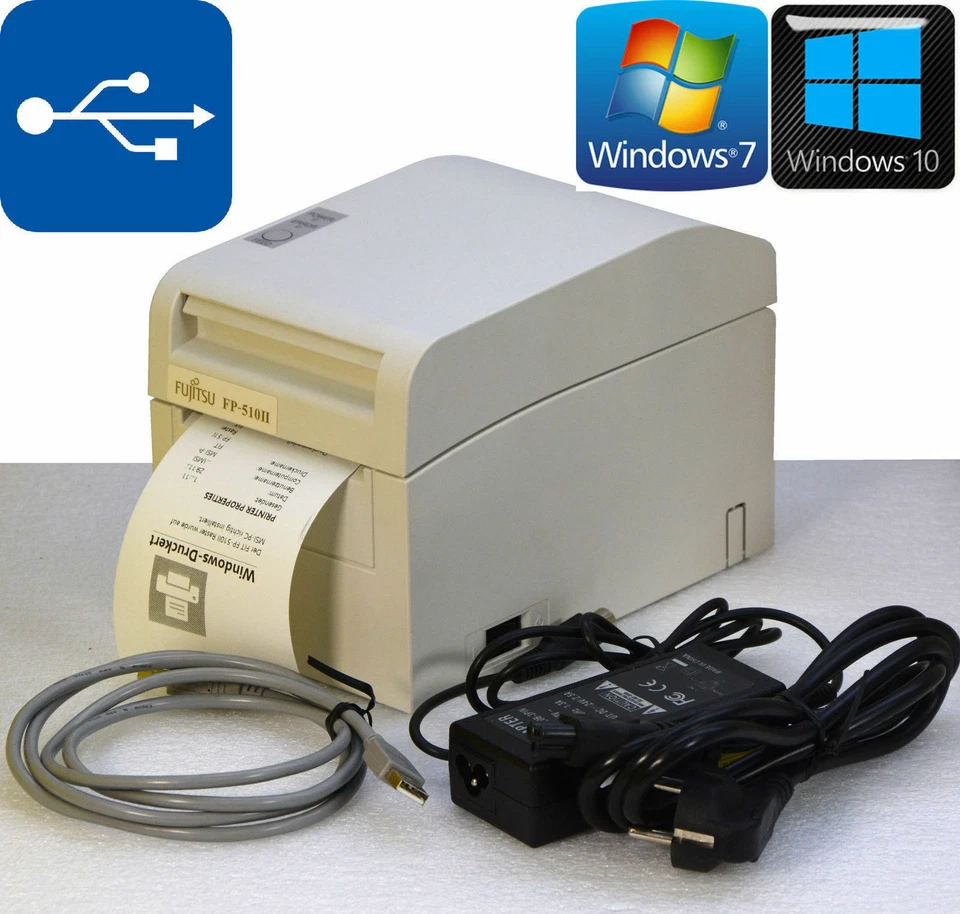 Stampante Fiscale Belegrucker Fujitsu FP510II USB E RS-232 Per Windows XP 7 8 10 - Image 1 of 1