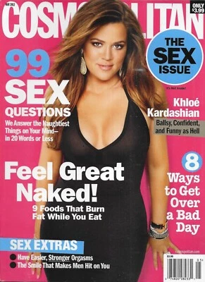 Cosmopolitan Magazine Khloe Kardashian Sex Issue Relationships Fashion 2012 - Image 1 of 4