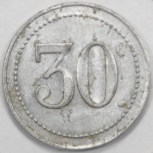 Unidentified Good for 30 Cents or Centimes Token - Picture 1 of 2