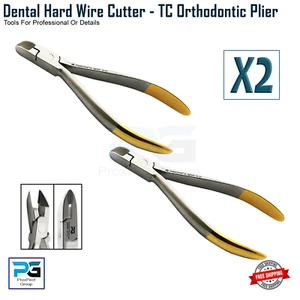x2 Orthodontic Plier Ligature Pin Hard Wire Cutter TC Tip Dental Lab Instruments - Bild 1 von 8