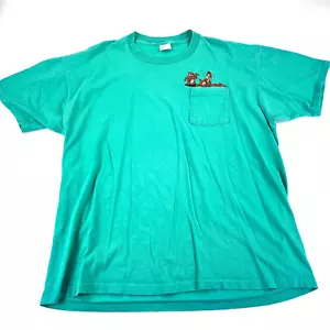 Vintage Disney Store Hemd 2XL Chip & Dale bestickt Einzelnaht HERGESTELLT IN DEN USA Tasche - Bild 1 von 10