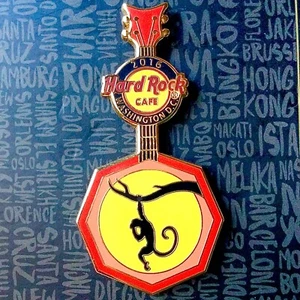 2016 HARD ROCK CAFE WASHINGTON DC CHINESISCHES NEUJAHR DES AFFEN GITARRE LE PIN - Bild 1 von 1