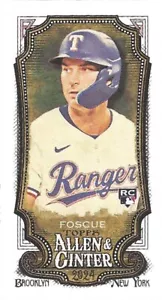 2024 Topps Allen & Ginter #253 Justin Foscue (RC)-A&G Back Mini-Rangers - Picture 1 of 2