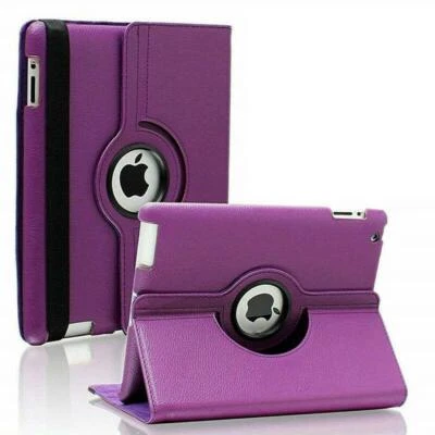 Funda de cuero con soporte inteligente giratoria 360 a prueba de golpes para iPad Air 1 / Air2 2017/2018 Foto 1 de 4