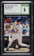 1995 Topps Stadium Club 1st Day Issue Wade Boggs #85 CSG 9 Mint HOF