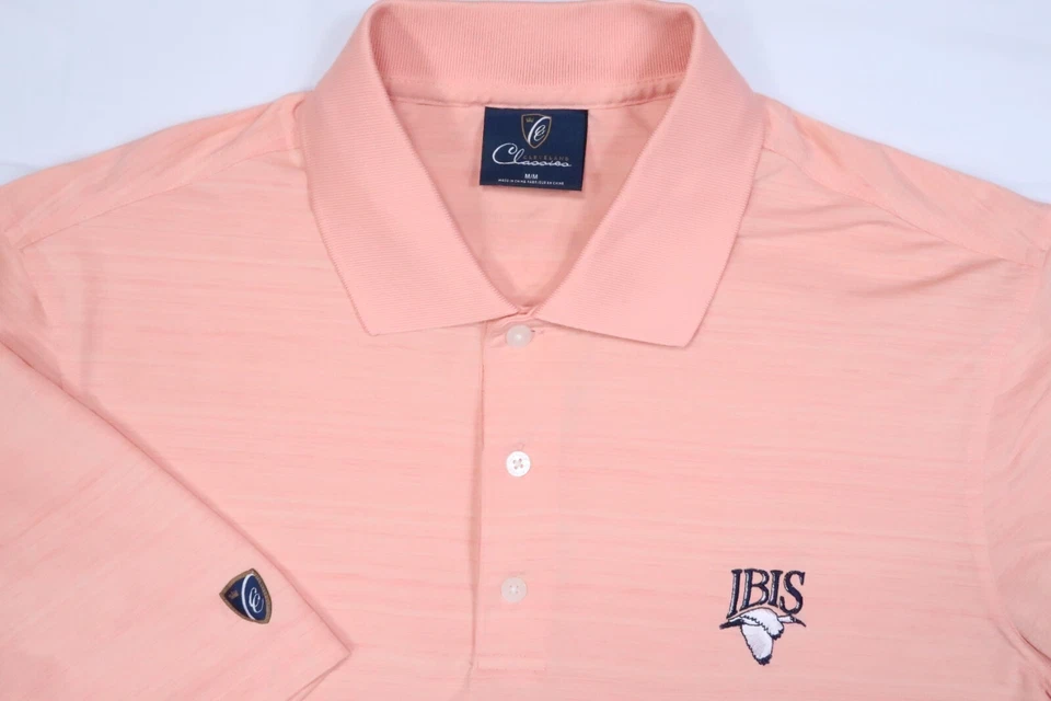 CLEVELAND CLASSIC LISLE MENS MEDIUM JERSEY GOLF POLO SHIRT IBIS COUNTRY CLUB - Image 1 of 4