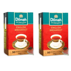 Dilmah English breakfast Ceylon tea - 50 Bags 100g (3.53oz) X 02 pack - Picture 1 of 5