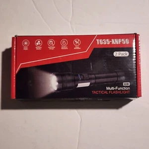 Linterna Magnética Recargable 10000 Altos Lúmenes, XHP50 LED Super Brillante Paquete de 2 - Imagen 1 de 8