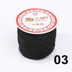 100 Meters Nylon String Chinese Knotting Thread 0.8mm Braid Rattail Cord Rope