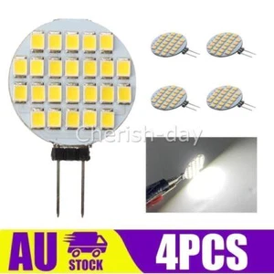 4PCS 12V G4 LED WHITE GLOBE 24 SMD Lamp Bulb Caravan Garden Camper Light - Picture 1 of 8